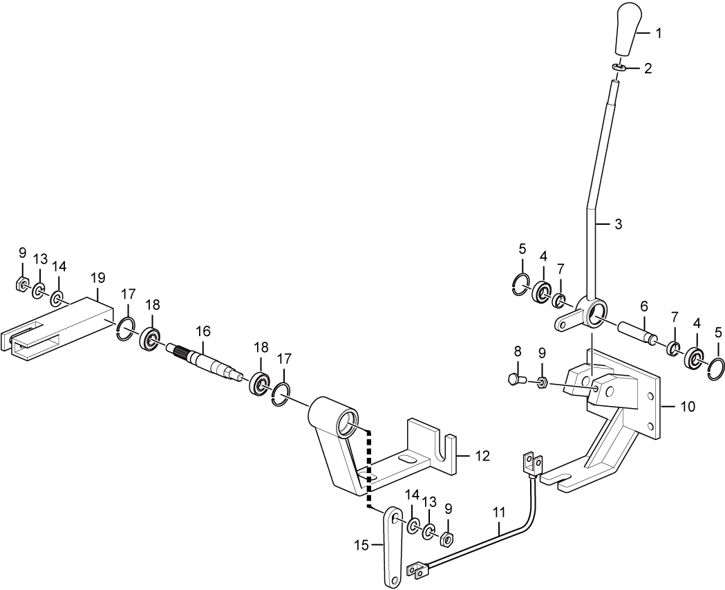 Механизм переключения повышенной пониженной передачи BS428